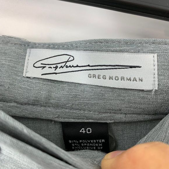 Mens Greg Norman Active Golf Shorts Size 40 Gray Polyester Burmuda 10"  5057 - Picture 4 of 8